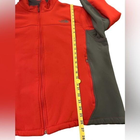 The North Face Men’s Jacket Size XXL Soft Shell Red with Gray Detail Windwall - Picture 9 of 16
